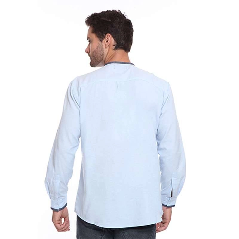 Product image 2nd Red - Baju Koko TP Kerah Oval Aksen Denim Light Blue 182105-S Light Blue