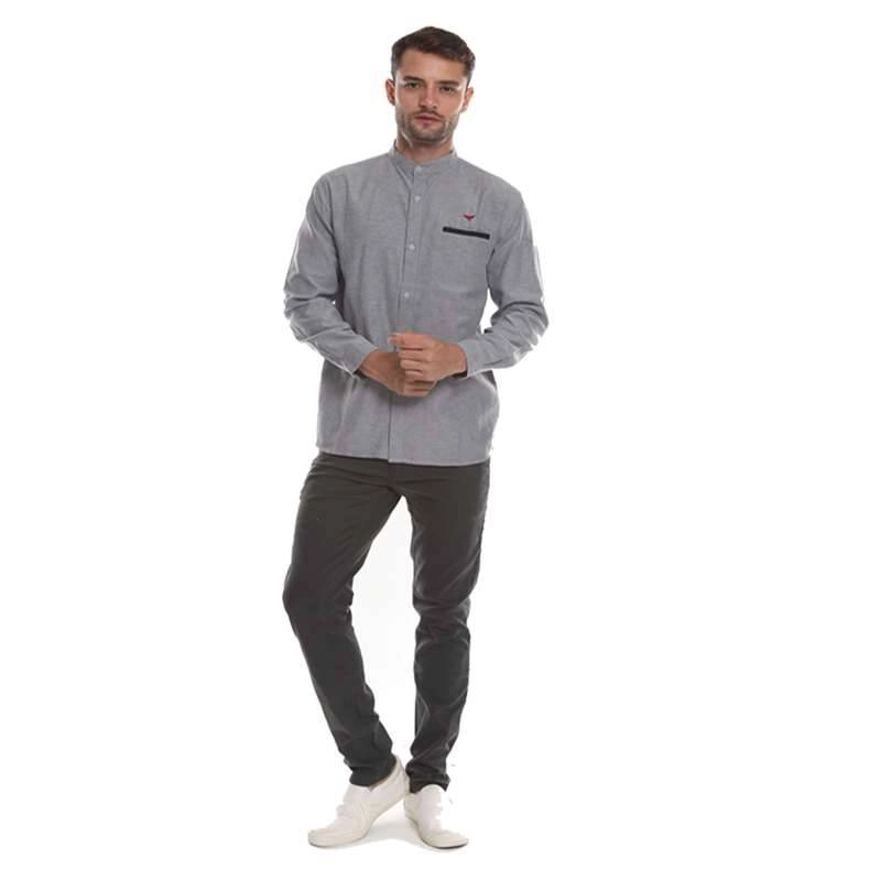 Product image 2nd Red - Men Koko Premium Krah Oriental Aksen Denim Grey 182107-S Grey