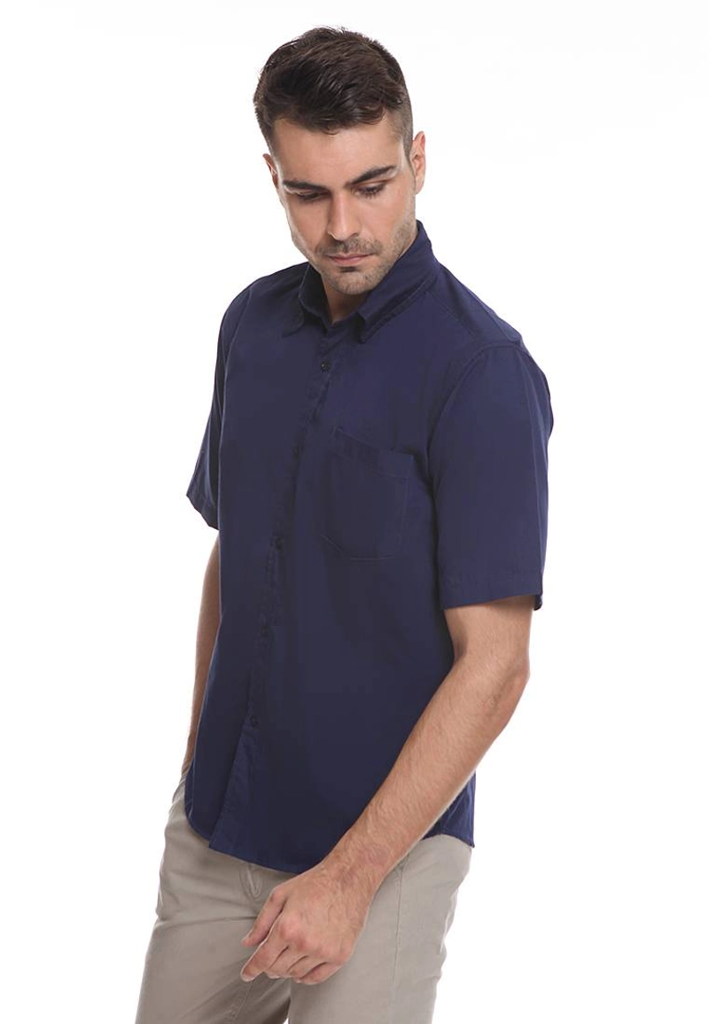 Product image 2nd RED - 2nd RED Kemeja Casual Basic SS 182021 S Navy