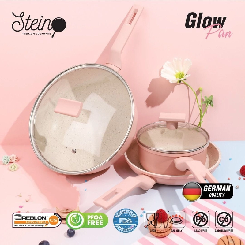 Product image Alcante - Mumtazqu Store - Glow Pan Stein Steincookware panci PINK