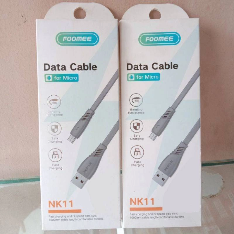 Product image Berkah Jaya Elektronik - Fommee Kabel Data Nk11 1 Merah, Grey