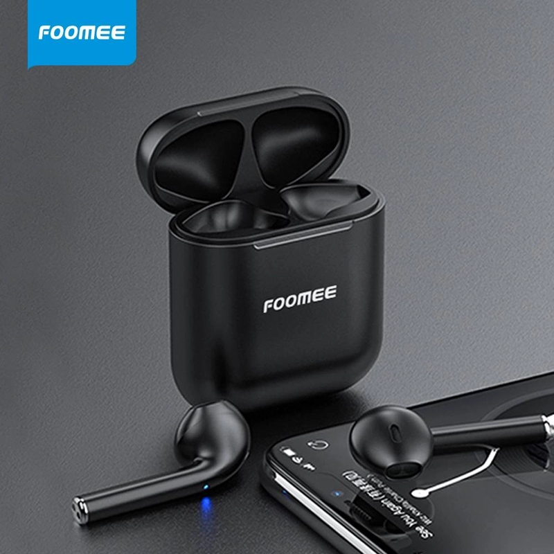 Product image Berkah Jaya Elektronik - Tws Earphones Foomee PA13 5 Hitam