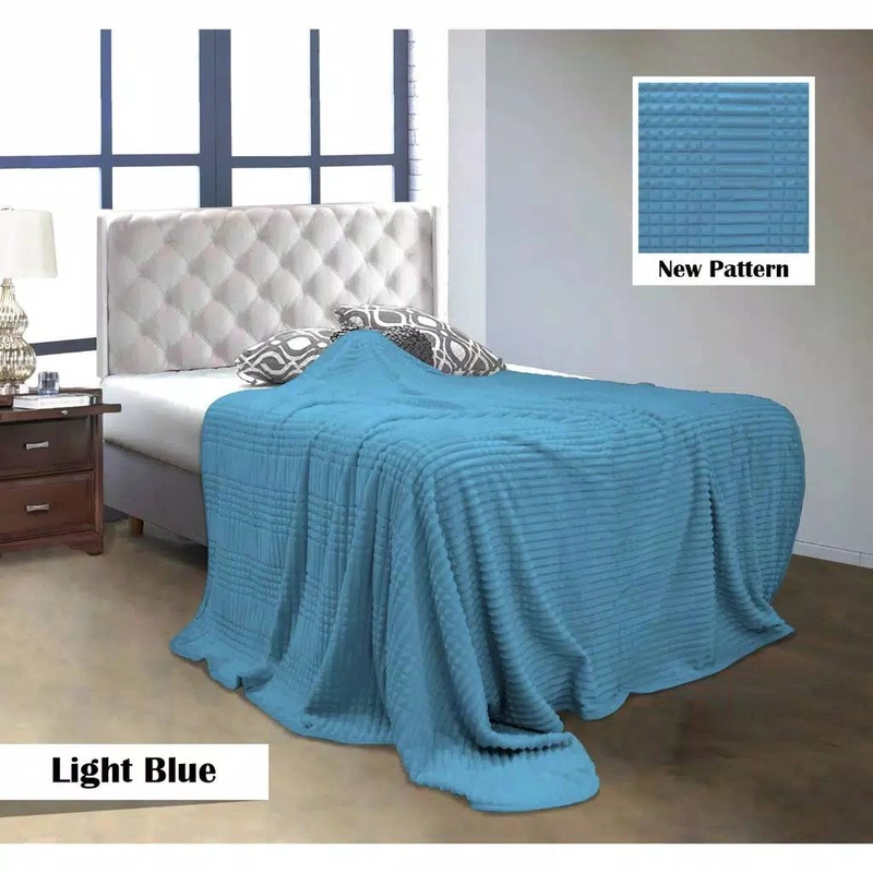 Product image Dylan 19 [TA] - Selimut Vallery Quincy 160x200 Light Blue