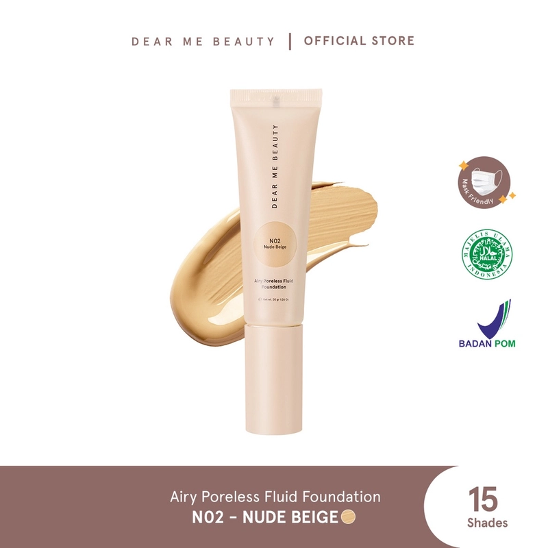 Product image Dear Me Beauty Airy Poreless Fuild Foundation 30 g Nude Beige