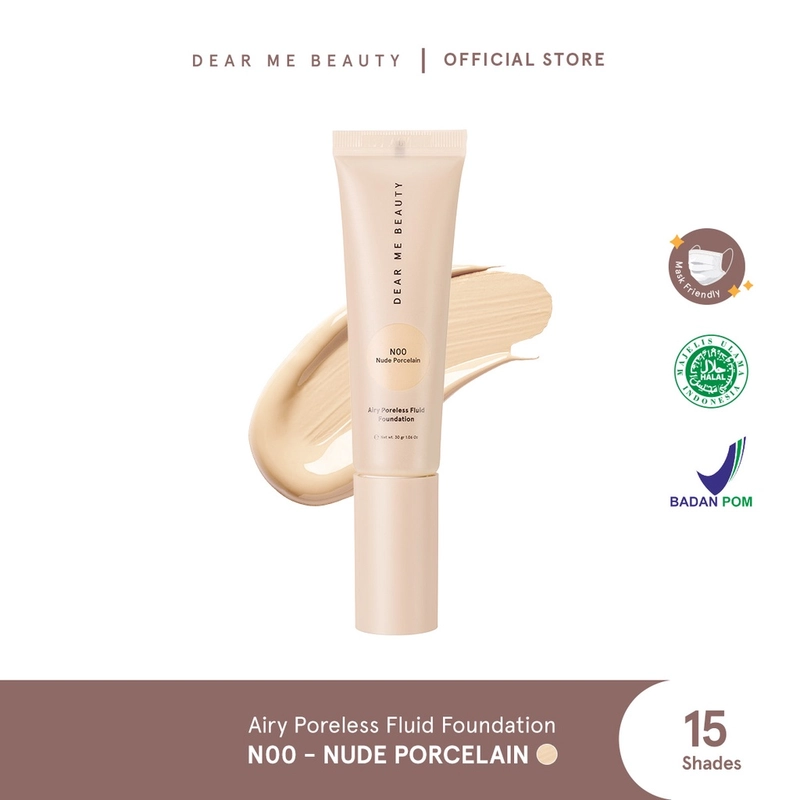 Product image Dear Me Beauty Airy Poreless Fuild Foundation 30 g Nude Porcelain