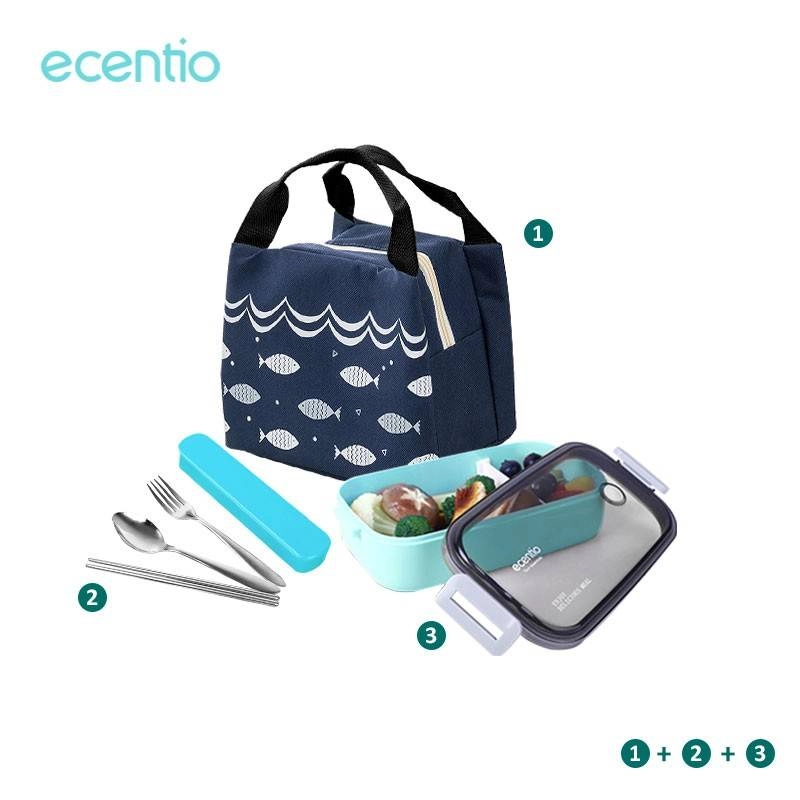 Product image Ecentio Insulated Lunch Bag ILBA-0613 21.0*17.0*15.0 Navy Blue