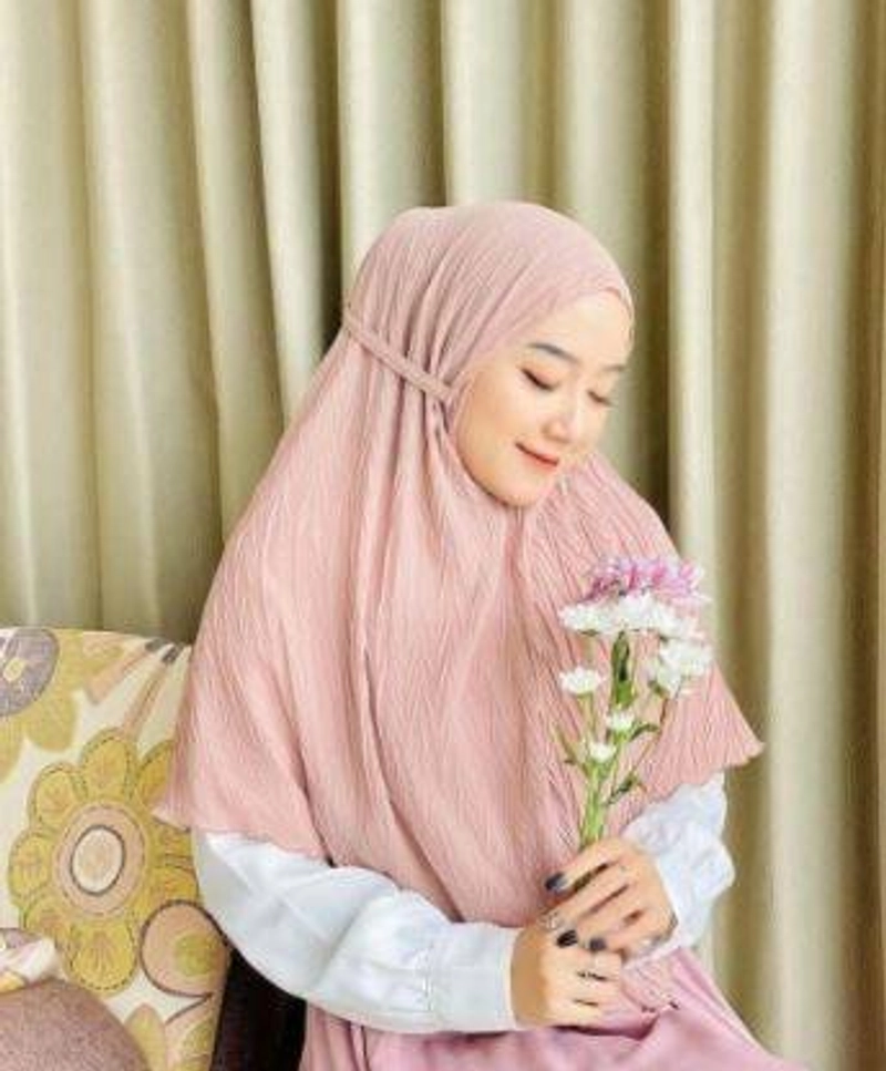 Product image Halika - Bergo Plisket Zigzag All Size Lavender