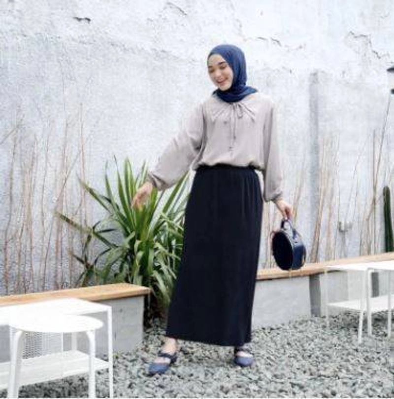 Product image Halika - Rok Plisket Lidi Premium All Size Navy