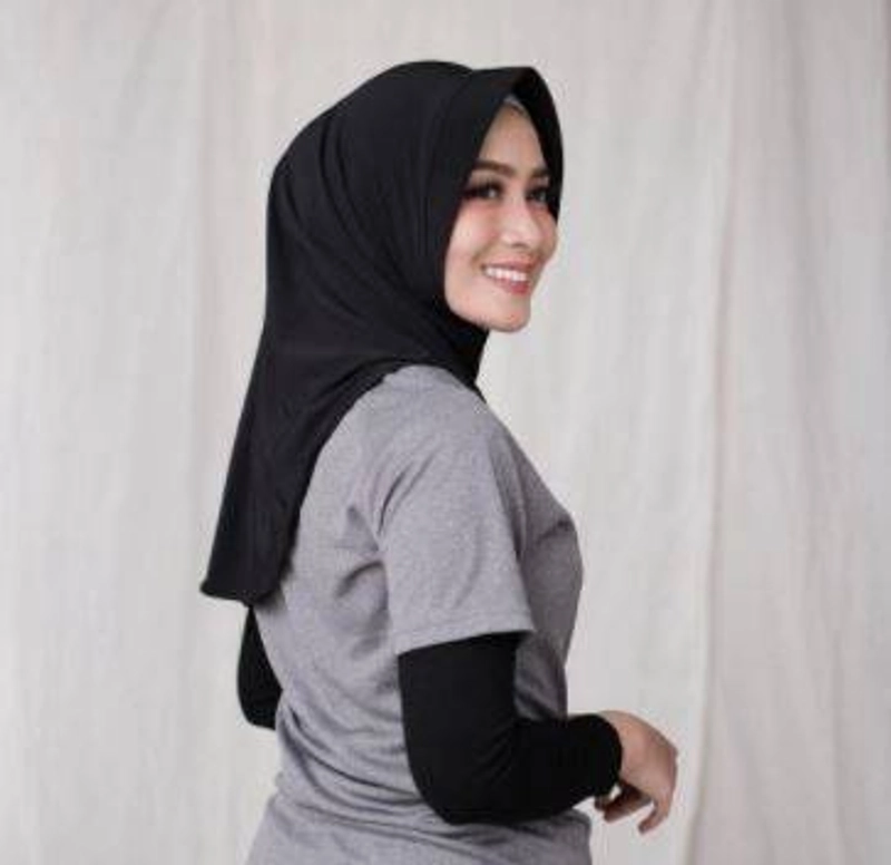 Product image Halika - Hijab Sport Kerudung Olahraga PREMIUM All Size Hitam