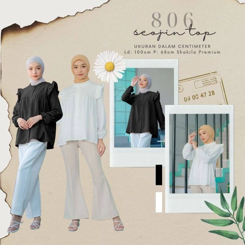 Product image Halika - Blouse Seojin Top All Size Black