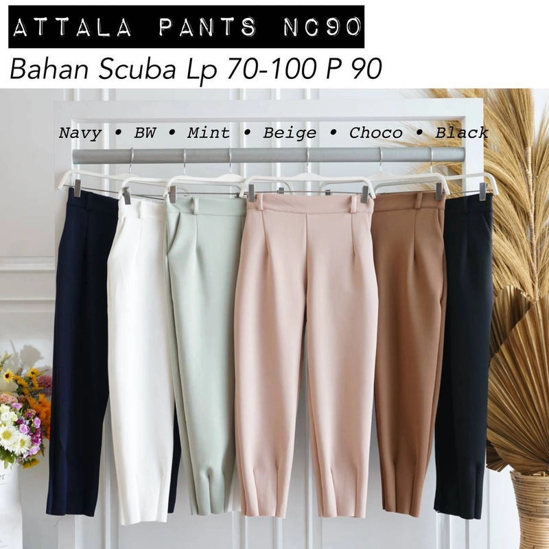 Product image Halika - Celana Kerja Kerut All Size Navy