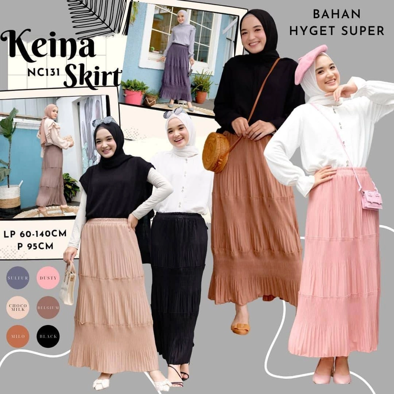Product image Halika - Rok Keina Crinkle All Size Dusty