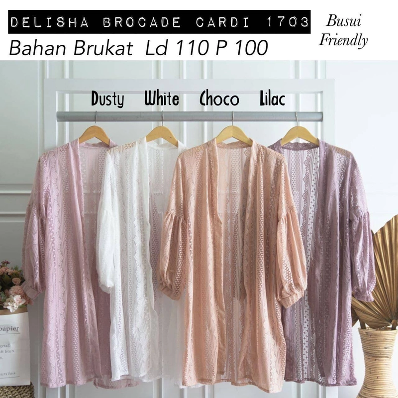 Product image Halika - Cardigan Brukat Delisha All Size Dusty