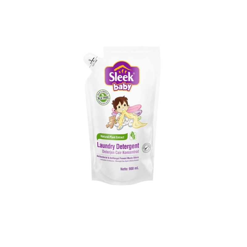 Product image KINO - Sleek Baby Laundry Detergent Pouch 900ml 976,51g Putih