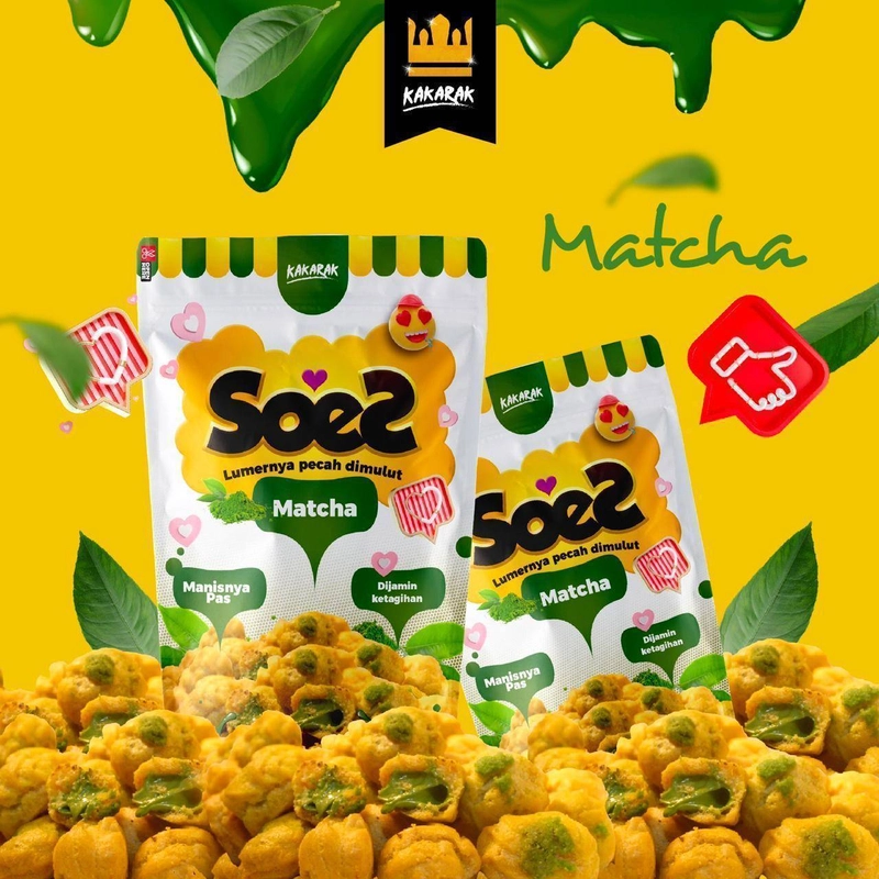 Product image Kakarak - Soes Lumer 75 gr Matcha