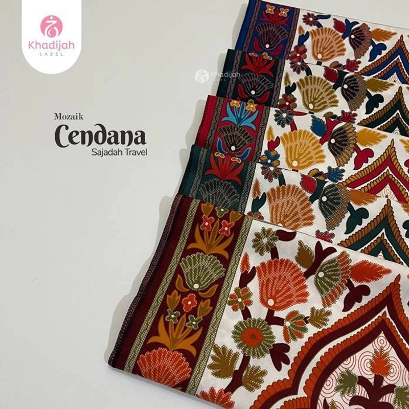Product image Khadijah Label Jabar - Sajadah Travel Mozaik Cendana All Size Random