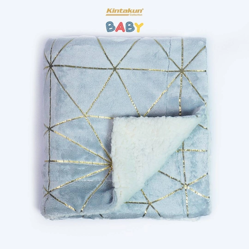 Product image Kintakun - Selimut Halus Lembut Bayi Sherpa Foil Baby 76 x 102 Grey