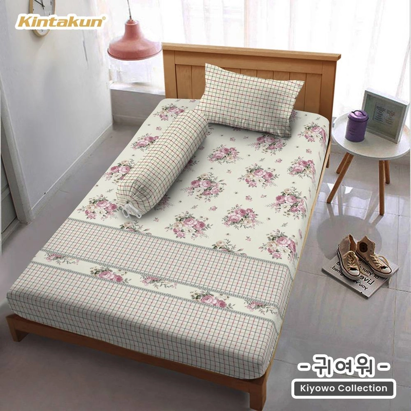 Product image Kintakun - Sprei Dluxe Adisti Flower Microtex T20cm 120 x 200 Extra Single