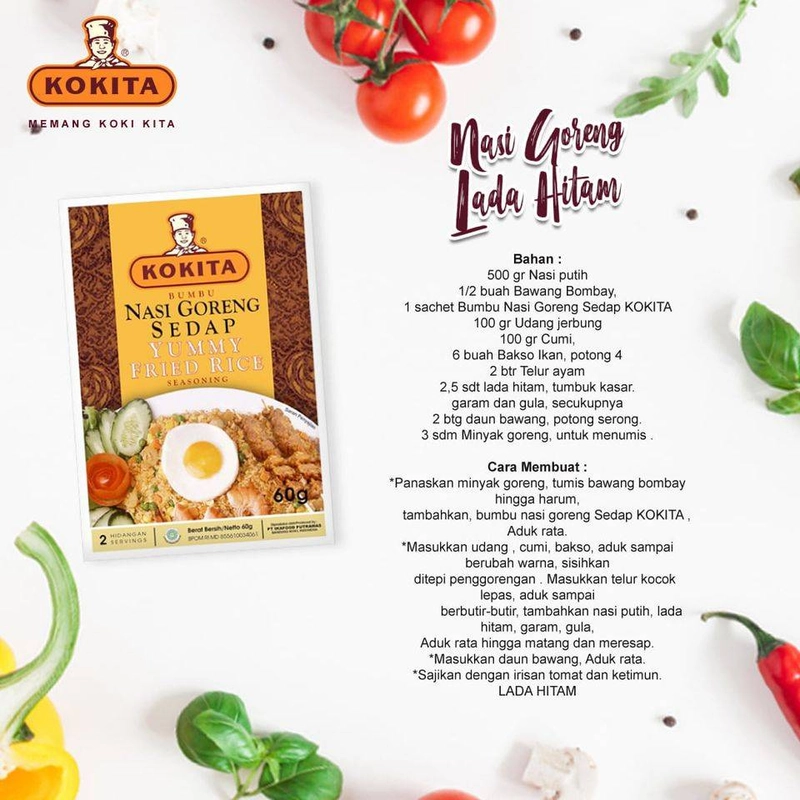 Product image Kokita - Nasi Goreng Sedap 60 gr Coklat Muda