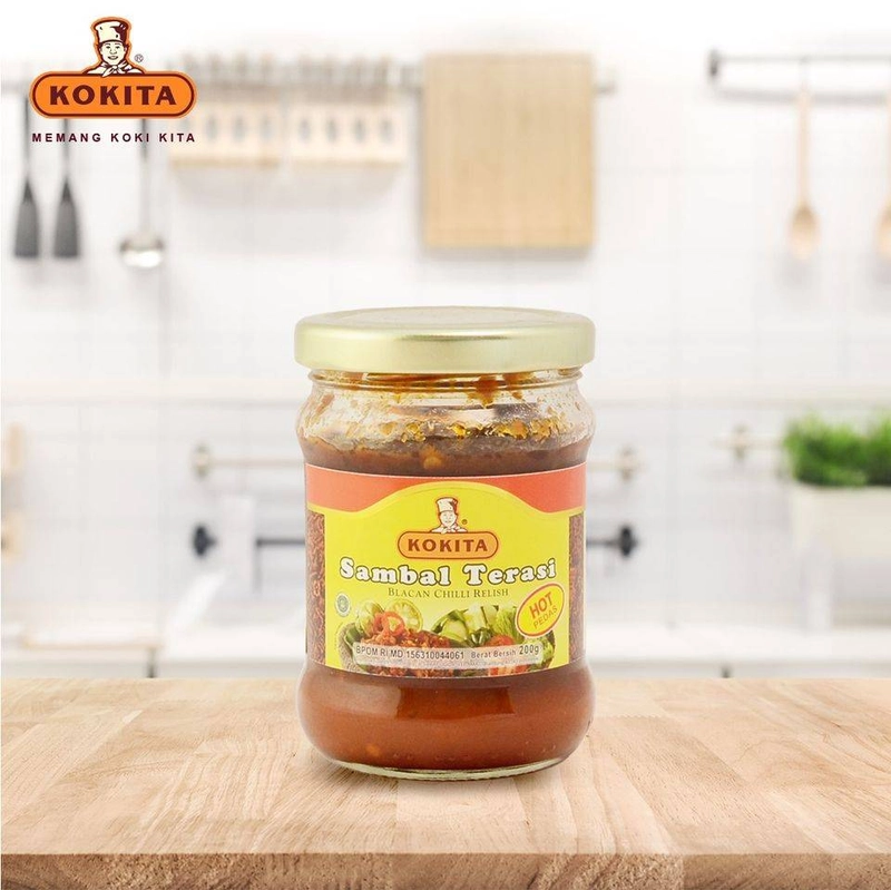 Product image Kokita - Sambal Terasi Biasa 200 gr Merah Cabe