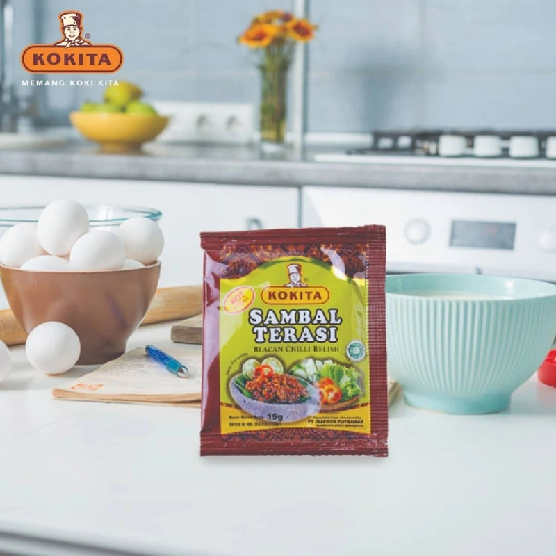 Product image Kokita - Sambal Terasi 15 gr Merah Cabe