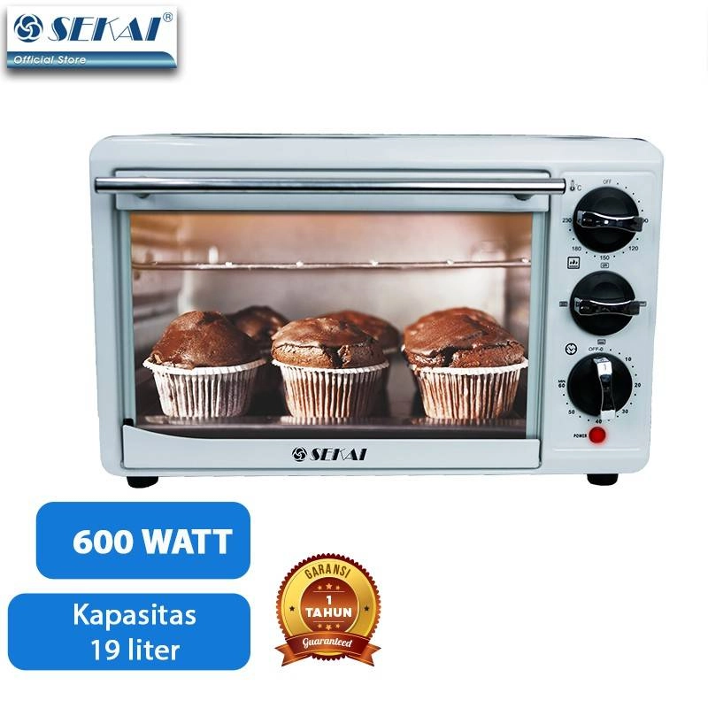 Product image Sekai - Oven Listrik Low Watt Kapasitas Pemanggang Makanan Serbaguna OV190 22L UkL 19L UkD OV 190 