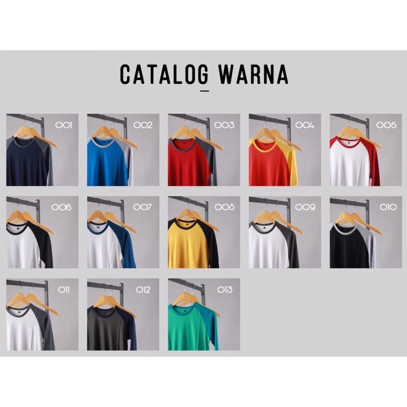 Product image Aadeem - Kaos Raglan Lengan 3/4 Katun Bambu / Raglan Cotton Bamboo Adem Lembut S Putih Titanium