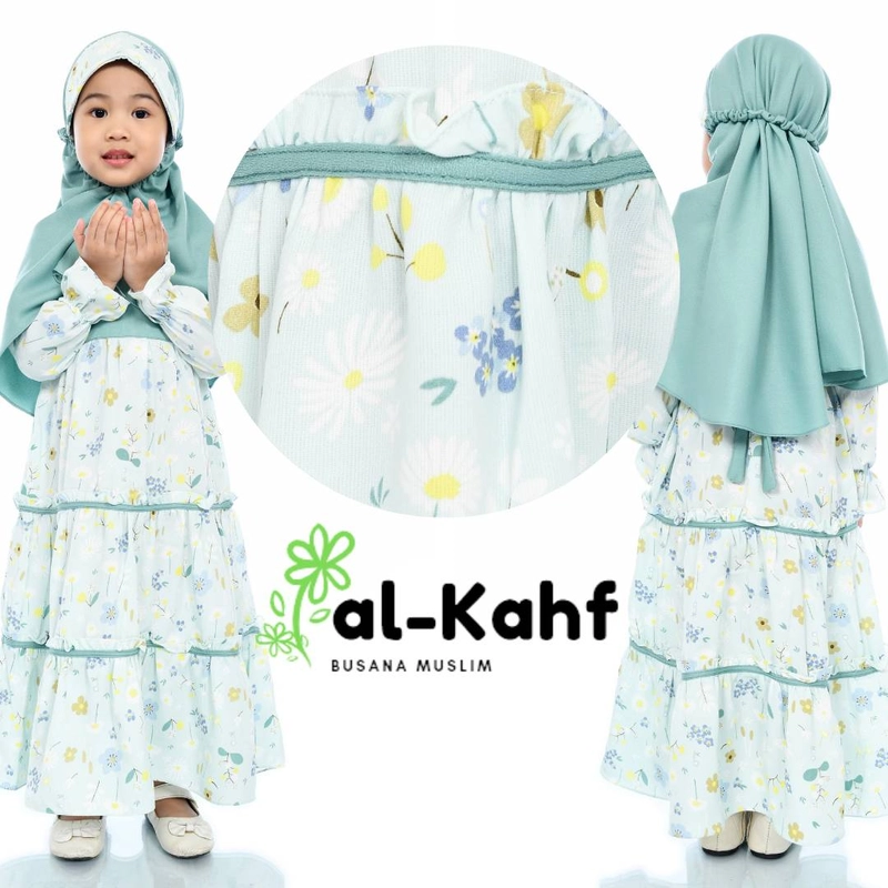 Product image Al Kahf - Gamis Anak Rayon Motif Adellia M WARDAH