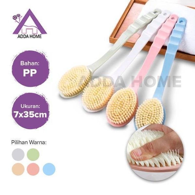 Product image Adda Home - Alat Mandi Sikat Punggung Sikat Bulu Lembut Pegangan Panjang 1 pcs Hijau