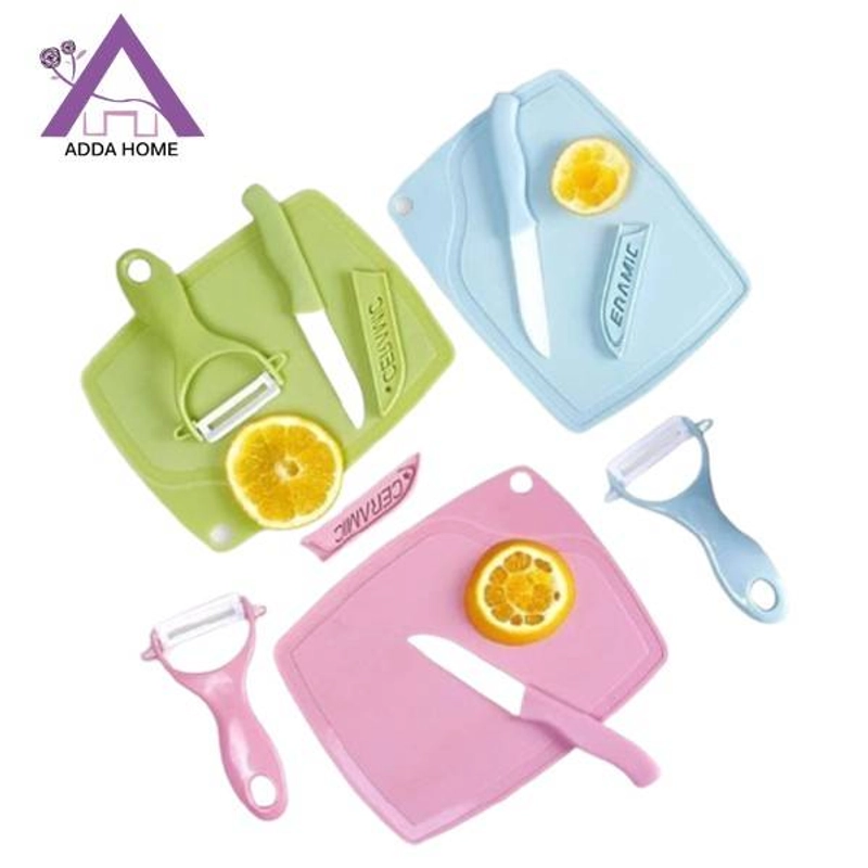 Product image Adda Home - Set Dapur - Pisau Kupas Buah Talenan 3 in 1 Hijau