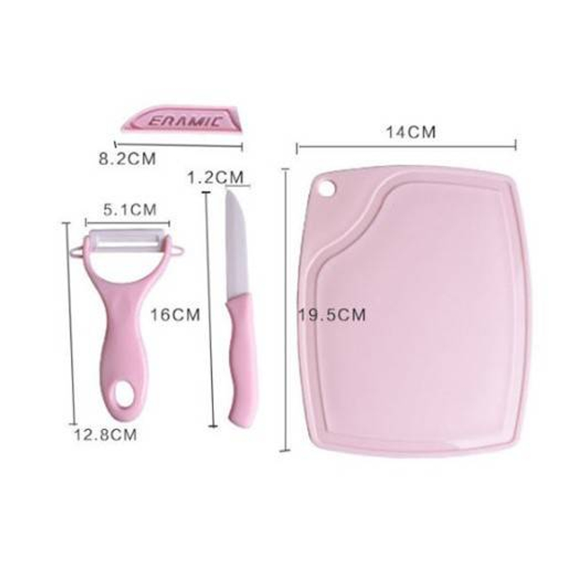 Product image Adda Home - Set Dapur - Pisau Kupas Buah Talenan 3 in 1 Hijau
