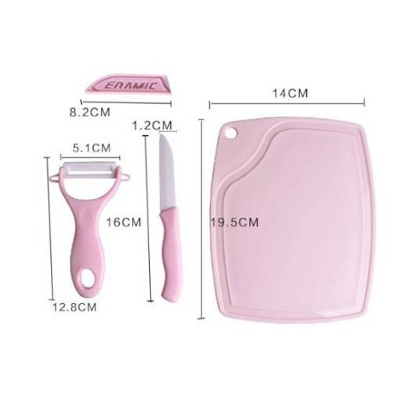 Product image Adda Home - Set Dapur - Pisau Kupas Buah Talenan 3 in 1 Hijau