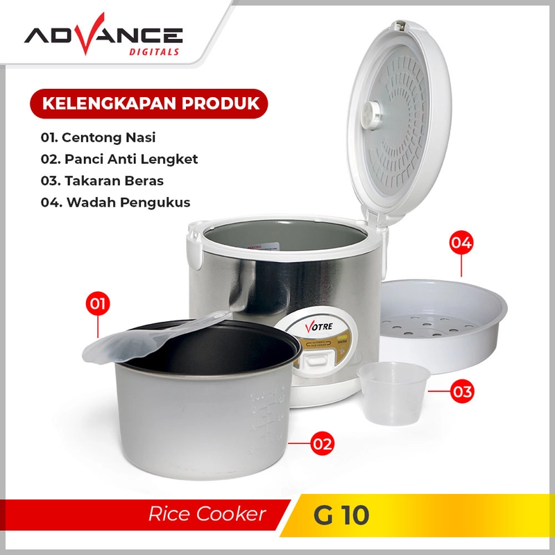 Product image Advance Digitals Indonesia - Rice Cooker G-10 Penanank Nasi 1 Element - Default