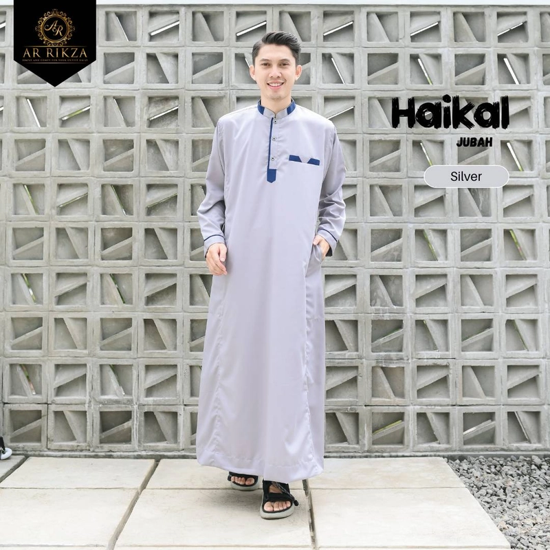 Product image Arrikza - Jubah Pria Dewasa S Silver