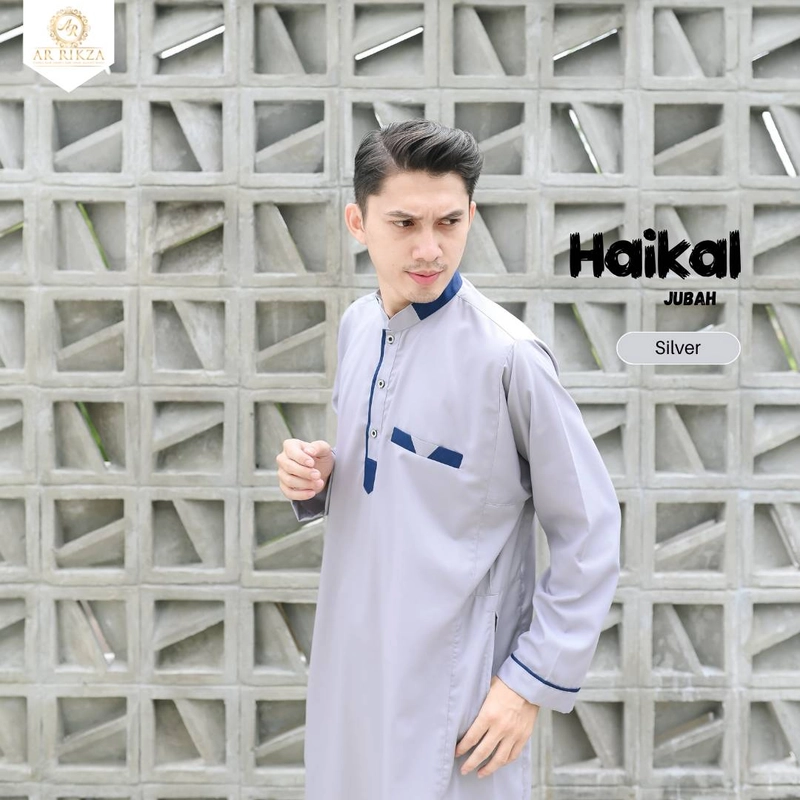 Product image Arrikza - Jubah Pria Dewasa S Silver