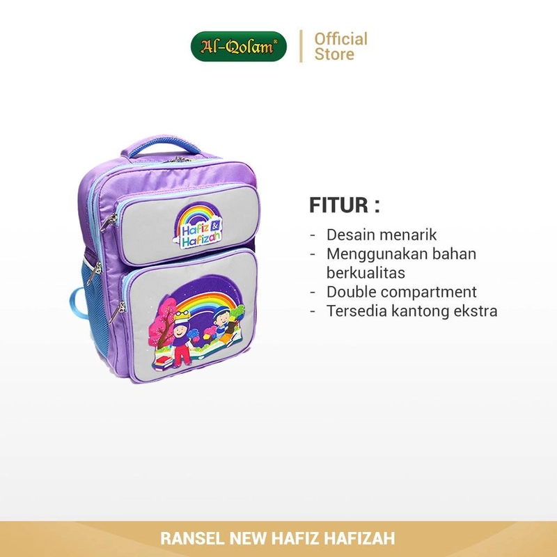 Product image Al Qolam Bandung - Tas Ransel Hafiz & Hafizah 36x26x15cm Random
