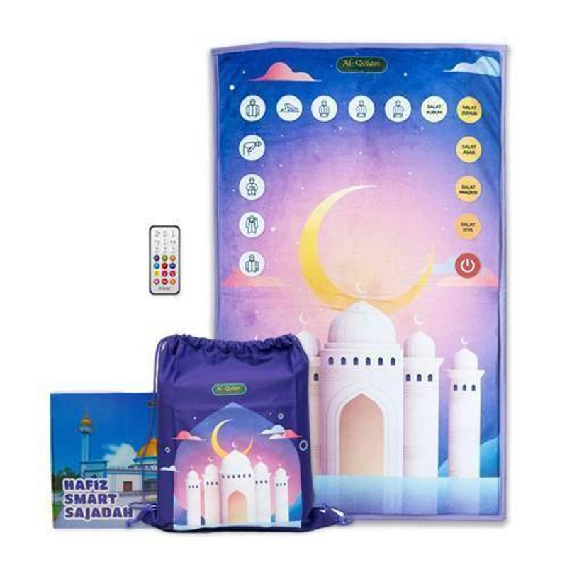 Product image [Dus Rusak] Al Qolam Bandung - Smart Sajadah Exclusive Evermos Evamats Ungu