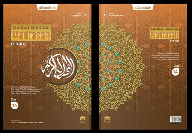 Product image Al Qosbah - Quran Hafazan Madrasah Perjuz  A5 Warna Mix