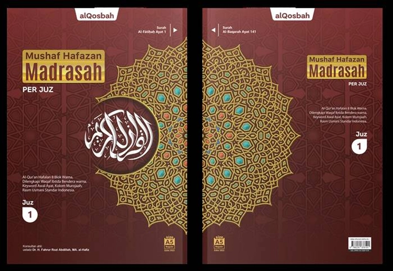 Product image Al Qosbah - Quran Hafazan Madrasah Perjuz  A5 Warna Mix