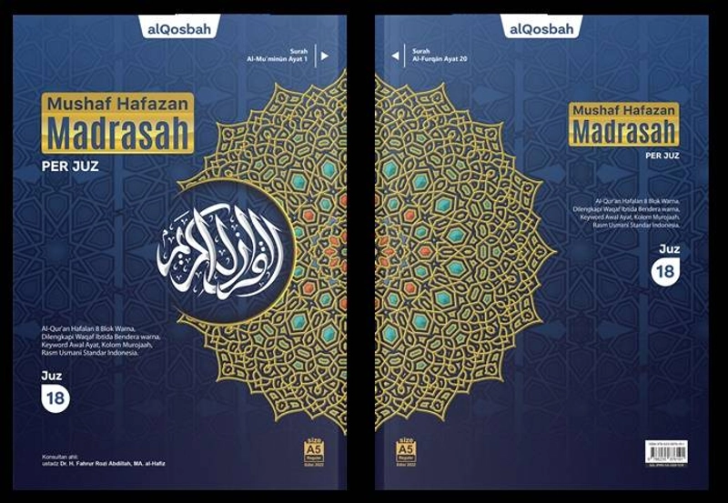 Product image Al Qosbah - Quran Hafazan Madrasah Perjuz  A5 Warna Mix