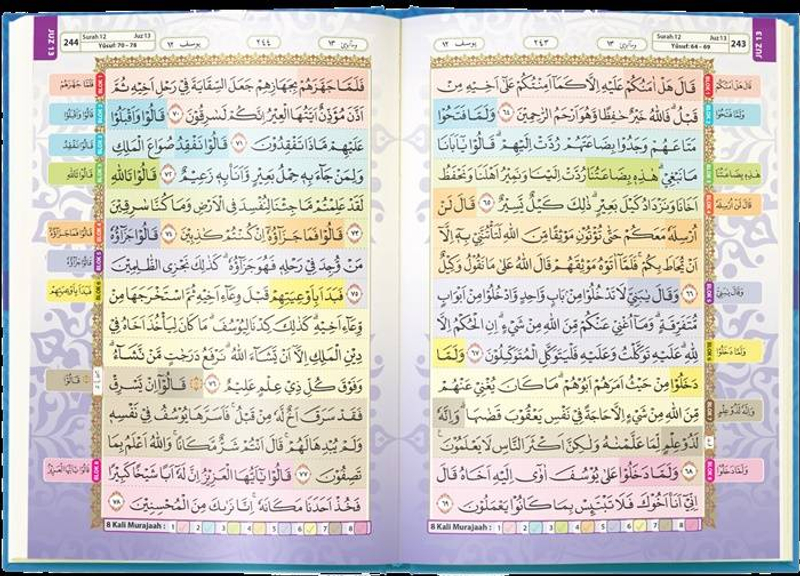 Product image Al Qosbah - Quran Hafazan perjuz A6 Warna Mix