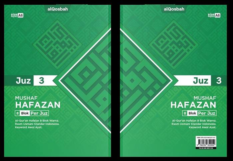 Product image Al Qosbah - Quran Hafazan perjuz A6 Warna Mix