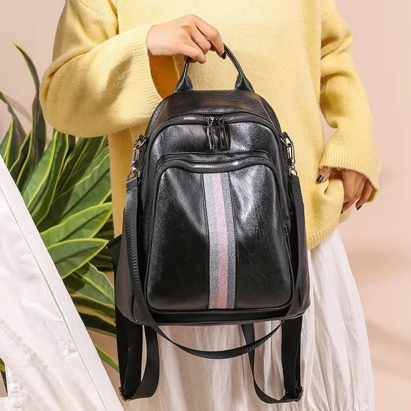 Product image Alcaff - Tas Ransel Fashion Anya Hitam 22 x 10 x 30cm