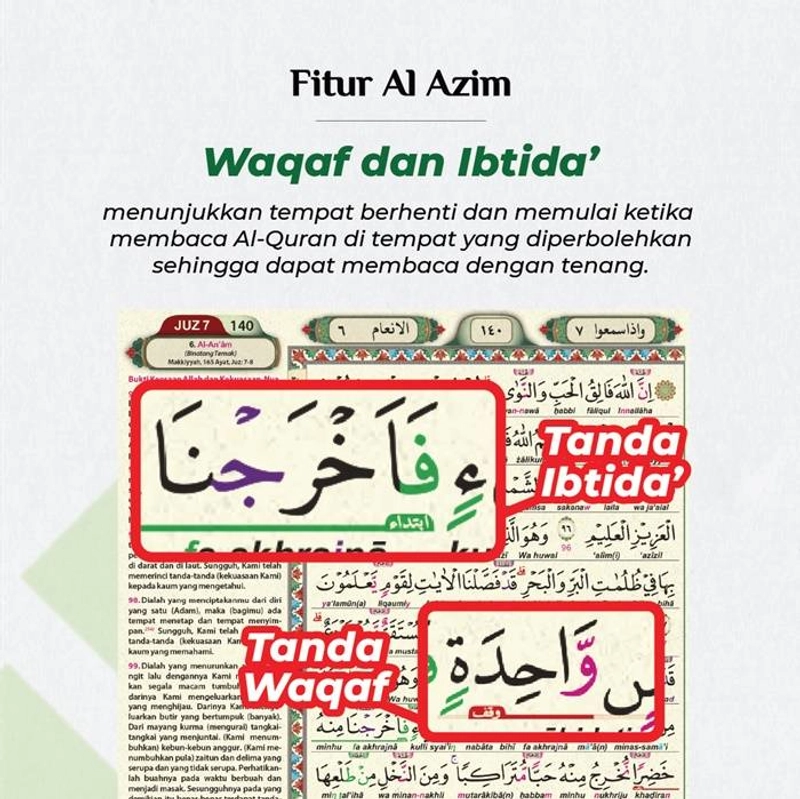 Product image Al Fatih Quran - QURAN AL AZIIM A4 LATIN PERKATA TEBAL & MUDAH BACA A4 HITAM