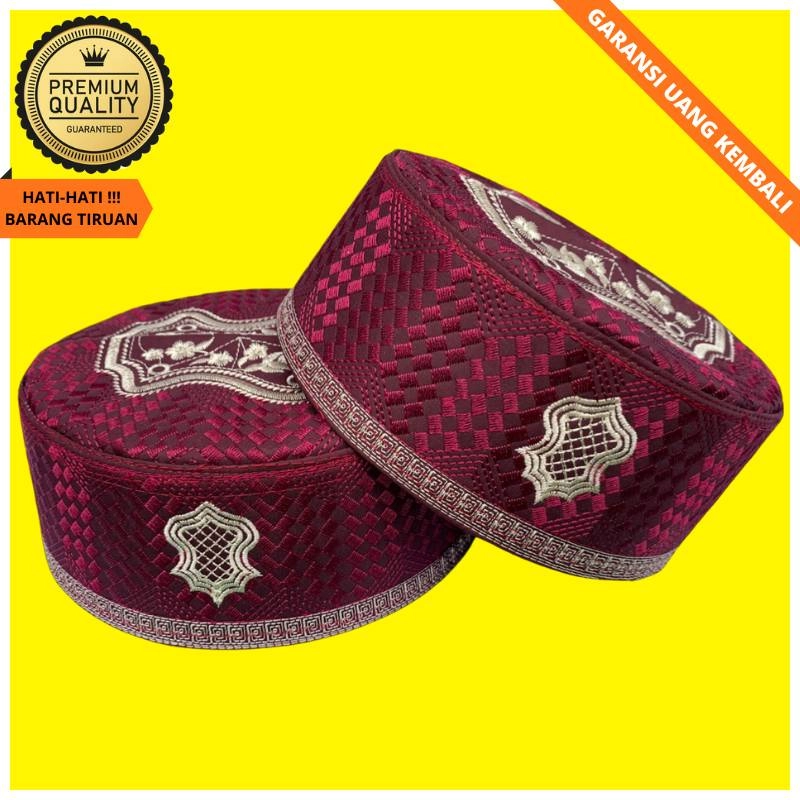 Product image Al Akrom Group - Peci Haji Assagofah Merah 4 Merah