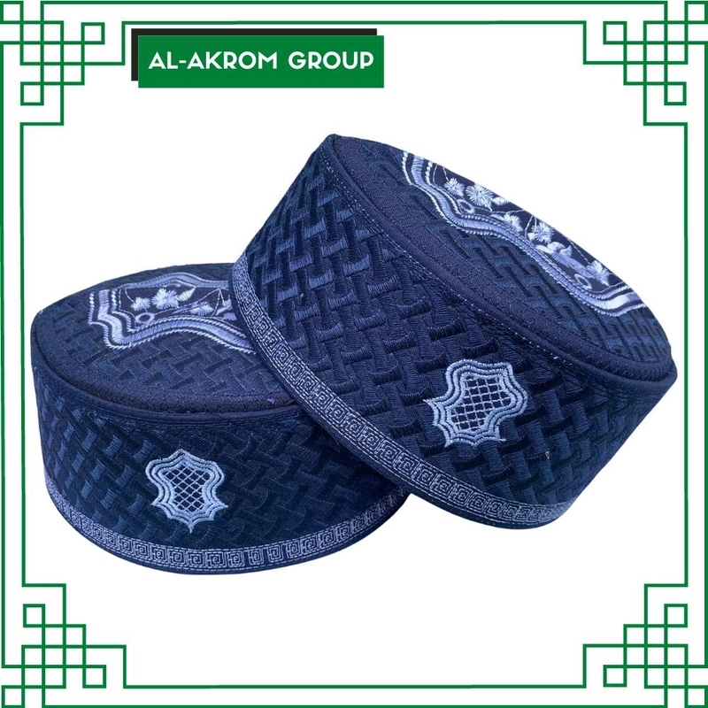 Product image Al Akrom Group - Peci Haji Assagofah Biru 4 Biru