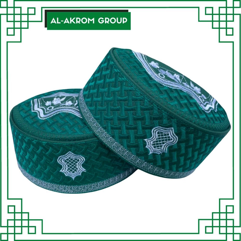 Product image Al Akrom Group - Peci Haji Assagofah Hijau 2 Hijau