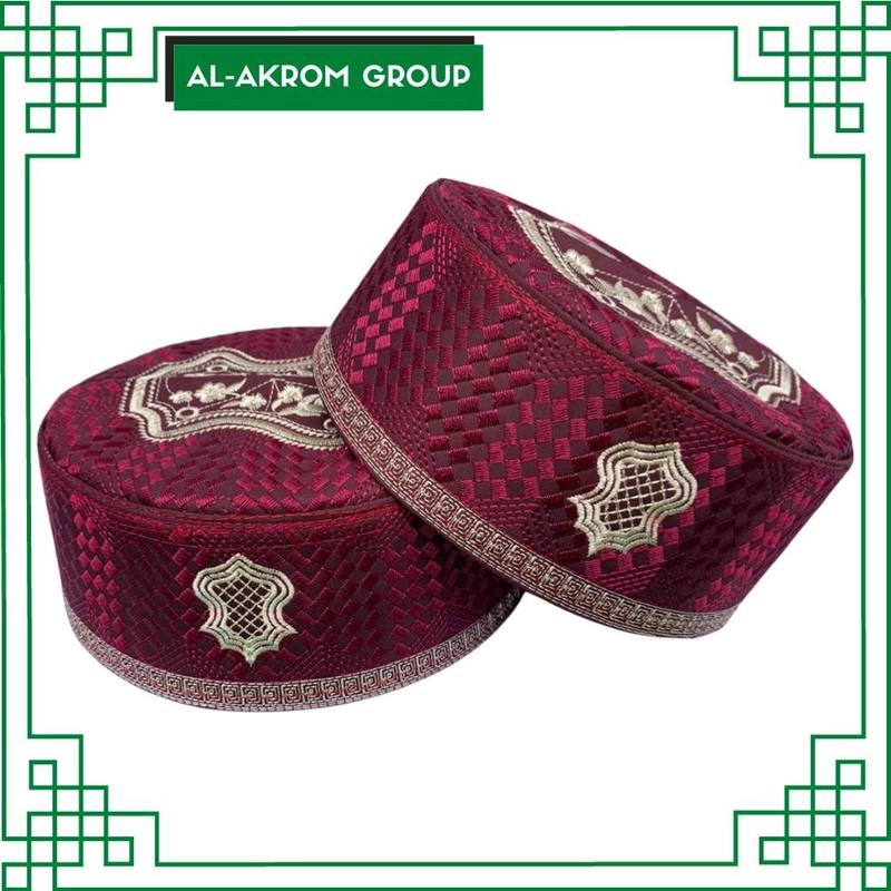 Product image Al Akrom Group - Peci Haji Assagofah Merah 4 Merah