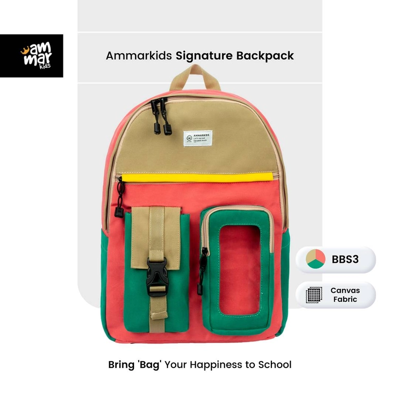 Product image Ammar Kids - Signature Backpack Pink Green BBS3 300 G Pink Green