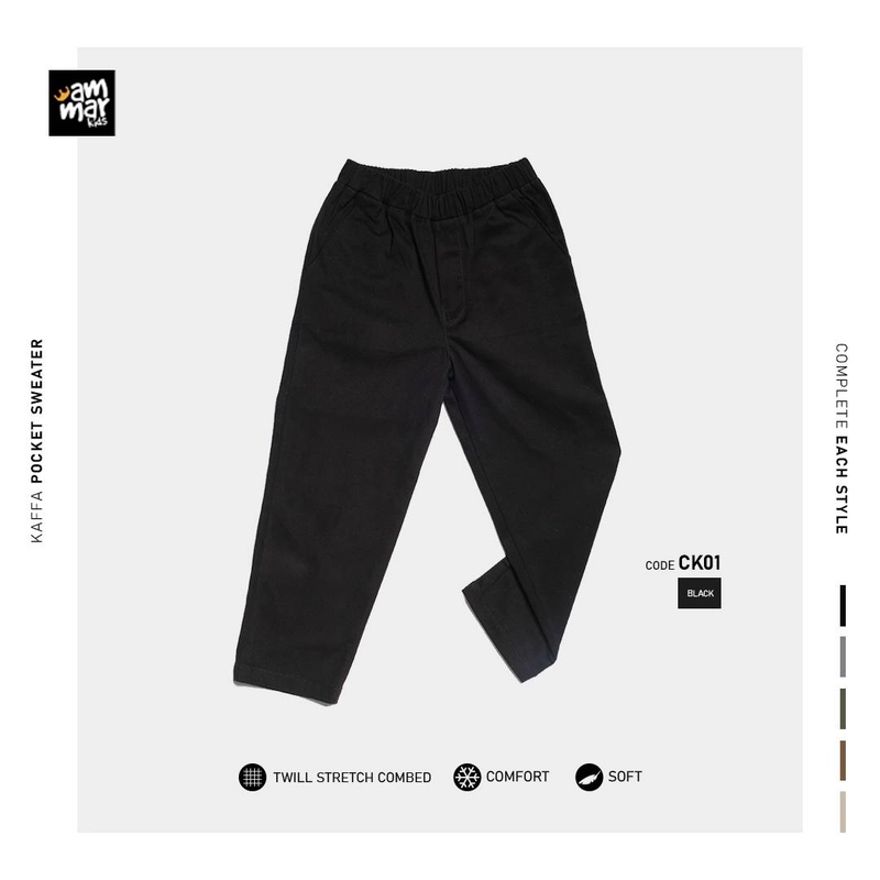 Product image Ammar Kids - KAFFA BASIC CHINO CK01 S HITAM